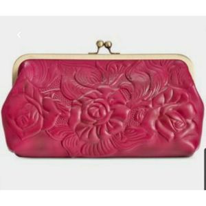 Patricia Nash Potenaz Frame Rose Clutch